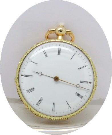 Belo Relógio de Chave em Ouro 18k, ca 1880.