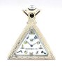 VENDIDO----Solvil, Relógio Maçon Triangular em Prata,  Mostrador em Madre Pérola, ca.1925!!!