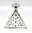 VENDIDO----Solvil, Relógio Maçon Triangular em Prata,  Mostrador em Madre Pérola, ca.1925!!!