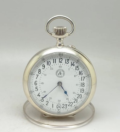 VENDIDO---Raro Relógio de Mineiro em Prata, ca 1890.